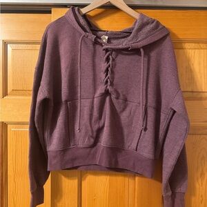 Free People Movement Lace-Up Hoodie